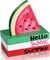 4-Piece Summer Watermelon Table Decor – Hello Sweet Summer Wooden Stacked Books & Tiered Tray Centerpiece for Home, Office & Kitchen Farmhouse Decor